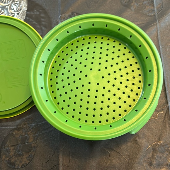 Tupperware Smart microwave Stack Steamer Complete 5 Piece Set Green - Picture 3 of 11